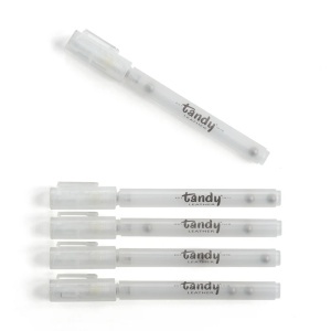 Set 5 markere goale, reincarcabile cu varf de 0.7 mm pentru vopsea, Tandy Leather