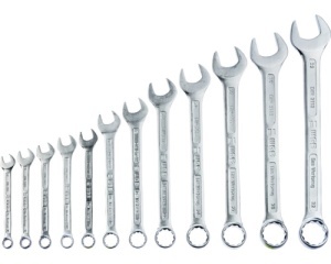 Set chei fixe inelare WGB 10-32 mm, 12 piese, crom-vanadiu