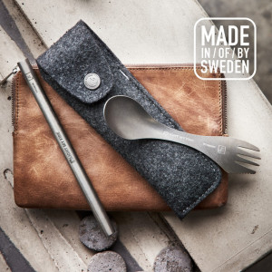 Set pai si spork din titan Spork´n Straw Kit Titanium, LIGHT MY FIRE - Img 2
