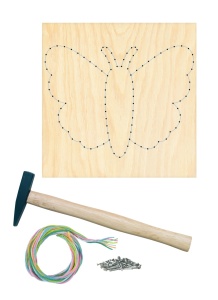 Set pentru pictura cu cuie cu motiv de fluture, Pebaro