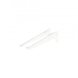 Set suporti raft pe sina Dolle Angle Brackets 280mm, alb, 2 piese - Img 1