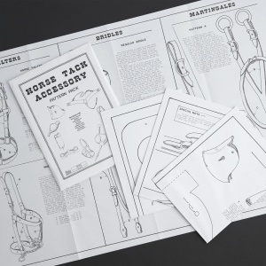 Set tipare pentru harnasament si accesorii western (Tack Accessory Pattern Pack) - Tandy Leather 6025-00 - Img 2