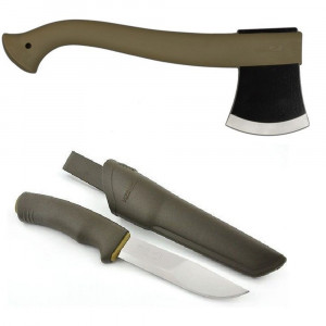 Set topor si Cutit bushcraft forest, Morakniv