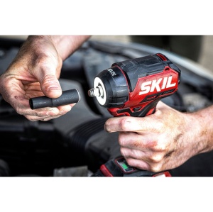 SKIL 3265 JA cheie de impact cu acumulator, compact Brushless, cuplu maxim 250 nm, cu adaptor hexagonal 3/8" - 1/2", geanta de transport, doar corpul - Img 11