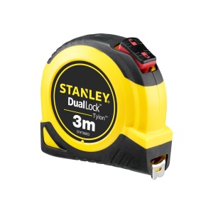 Stanley STHT36802-0, ruleta tylon cu dubla blocare 3m, acoperire Tylon, maner ergonomic, 3m x 13mm, blister - Img 2