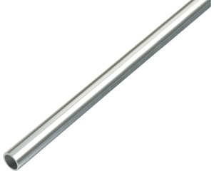 Teava rotunda din aluminiu, finisaj Design Cromat (lucios)