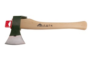 Topor lacuit verde cu maner, Stubai