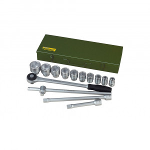 Trusa chei tubulare 3/4" pentru camioane Proxxon 23300, 14 piese, 22 - 50 mm - Img 3