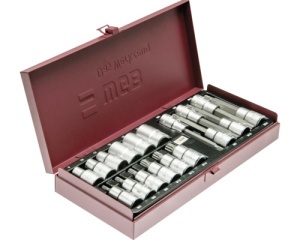 Trusă chei tubulare WGB 1/2", 18 piese, crom-vanadiu