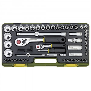 Trusa completa cu chei tubulare, Proxxon 23286, 1/4" si 1/2", 65 piese - Img 1