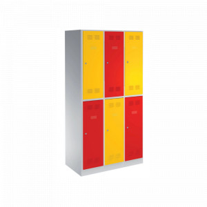 Vestiar metalic 6 compartimente, 1000 x 500 x 1880 mm