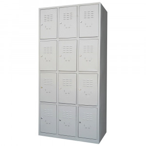 Vestiar metalic cusetat 3x4 cusete "MAXI",889x450x1800 mm