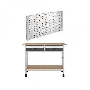 WB 10 Banc de lucru 1130x650x860 mm cu panou scule, Wolfcraft - Img 1