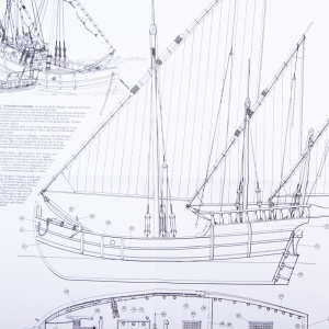 1011 Planuri constructie navomodel Amati Nina, 1492 - Img 2