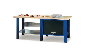 Banc de lucru metalic Werkmeister 2000-18, 2000 mm, dulap cu usa