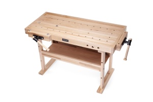 Banc de tamplarie RAMIA Diamond 1500 COMBO din fag, cu dulap si accesorii - Img 4