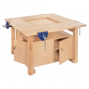 Banc de tamplarie RAMIA Multi-box pentru 4 persoane din fag - Img 2