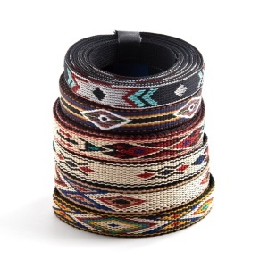 Banda tesuta decorativa Hitched Webbing Tandy Leather, 1,27 cm x 1,83 m - imagine 2
