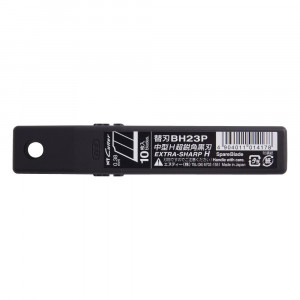 BH23P Set 10 lame cutter segmentate negre de tip H-12.3mm, NT Cutter - Img 4