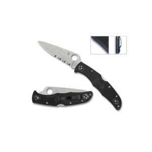 Briceag Endura® 4 Lightweight Thin Blue/Red Line, Spyderco - Img 3