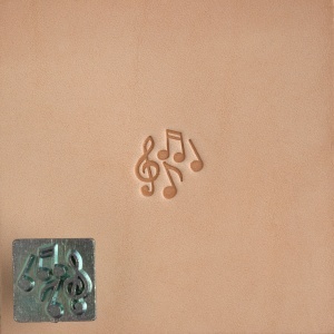 Cap de stanta de embosare 2D Craftool Mini, model note muzicale (Music) - Tandy Leather 8852-00