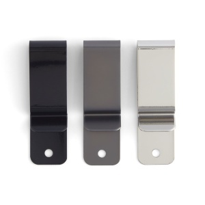 Clips universal cu arc pentru tocuri si teci, gunmetal mat, 2,2 x 7,6 cm - Tandy Leather 1240-14 - imagine 2