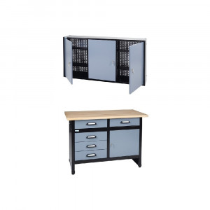 Combo banc de lucru profesional cu dulap suspendat,1200mm - Img 1