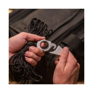 Cutit de salvare SOG Rapid Rescue Concrete Dust, cutter pentru centuri cu spargator de geam si teaca Quick-Deploy - Img 4