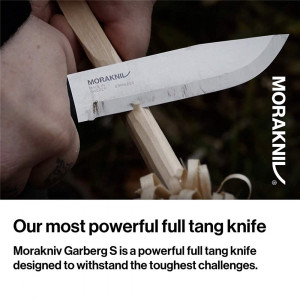 Cutit Full-Tang Morakniv Garberg INOX, Teaca si maner Polimer negru, pentru Bushcraft și Outdoor - Img 3