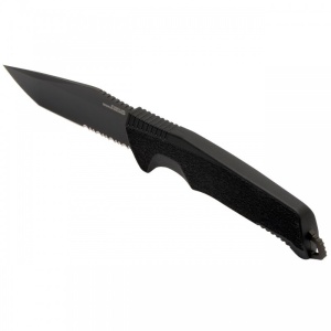 Cutit lama fixa SOG Trident FX - Serrated - Blackout - Img 4