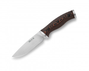 Cutit outdoor Buck 853 Small Selkirk 0853BRS-B, lama 10.2 cm, otel 420HC, maner Micarta, teaca inclusa