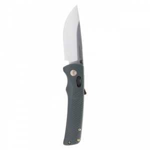 Cutit pliabil SOG Flash AT Satin Urban Gray 11-18-11-41, lama Drop Point CRYO D2, deschidere asistata, AT-XR Lock, maner GRN Urban Gray, EDC Premium - Img 5