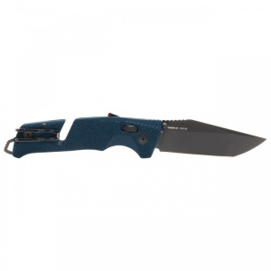 Cutit pliabil SOG Trident AT Uniform Blue Tanto 11-12-09-41, lama Tanto CRYO D2, deschidere asistata, AT-XR Lock, taietor de centura, spargator geam, maner GRN Uniform Blue - Img 5