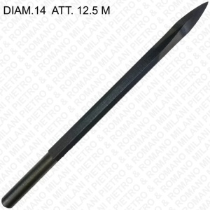 Dalta spit scule pneumatice pentru sculptura piatra 8-16 mm, Milani Utensili - Img 2