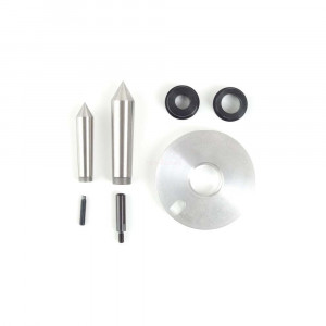 Dispozitiv rotativ de centrare precisa Proxxon 24414, pentru strungul PD 400, cu varfuri MK2 si MK3 - Img 2
