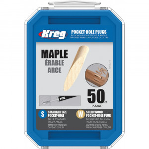 Dopuri din arțar masiv Kreg Pocket-Hole standard, 50 bucăți - P-MAP