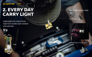 F06001G Lanterna breloc Zippy- gri onix, Armytek - Img 5
