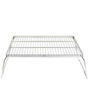 Gratar pliabil pentru foc de tabara Stabilotherm BBQ Grid Large din otel inoxidabil - Img 2