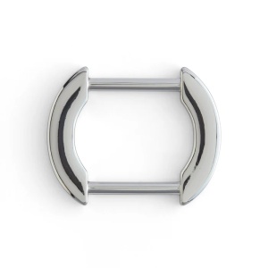 Inel cu capete arcuite pentru barete de 25 mm, nichelat - Tandy Leather