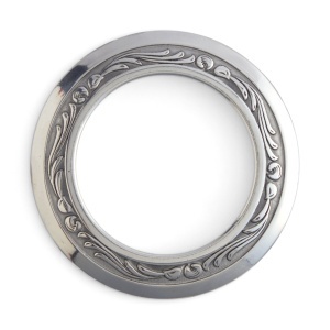 Inel de piept Al Stohlman Brand 76 mm, inox lustruit - Tandy Leather 35203-00
