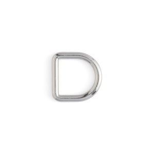 Inele D decorative sudate, nichel, negru lucios sau alama antica - Tandy Leather - imagine 4