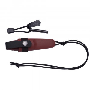 Kit Cutit de gat Morakniv Eldris Rosu cu amnar- Outdoor si Supravietuire