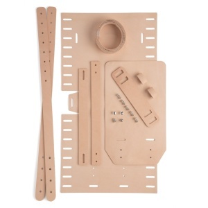 Kit geanta postas Paxton din piele vegetala Tandy Leather, 30 x 25 x 7,6 cm - imagine 2