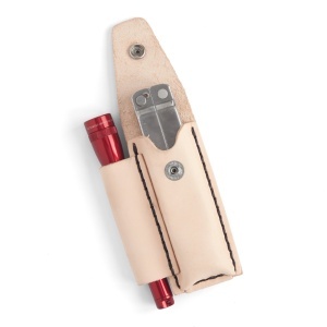 Kit toc pentru multitool din piele de sculptat Tandy Leather, cu suport pentru lanterna - imagine 4