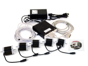 Kit upgrade pachet freza si strung CNC, cu motoare pas cu pas de cuplu mare, Sherline