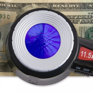 Lupă de precizie MeasureLoupe cu iluminare UV si LED 11,5x - Carson - Img 3