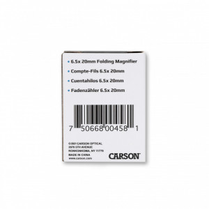Lupa pliabila LinenTest din plastic 6,5x20 mm cu masuratori - Carson - Img 7