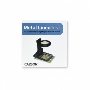 Lupa pliabila Metal LinenTest 6.5 x 20mm cu lupa LED cu masuratori - Carson - Img 5