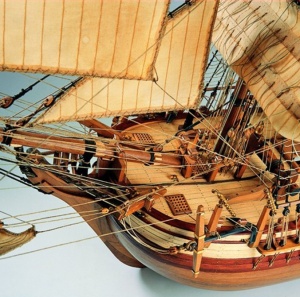 Navomnodel nava comerciala HMS Bounty, scara 1:48 - Artesania Latina - Img 6