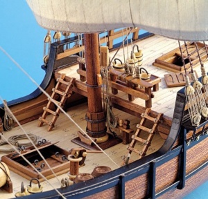 Navomodel Caravelă La Pinta, scara1:65 Kit model de navă din lemn - Artesania Latina - Img 5